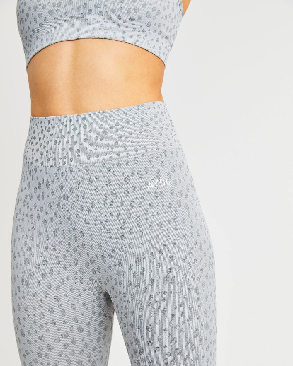 AYBL Evolve Speckle Seamless Leggings Gris Claro | EDRTZ8051