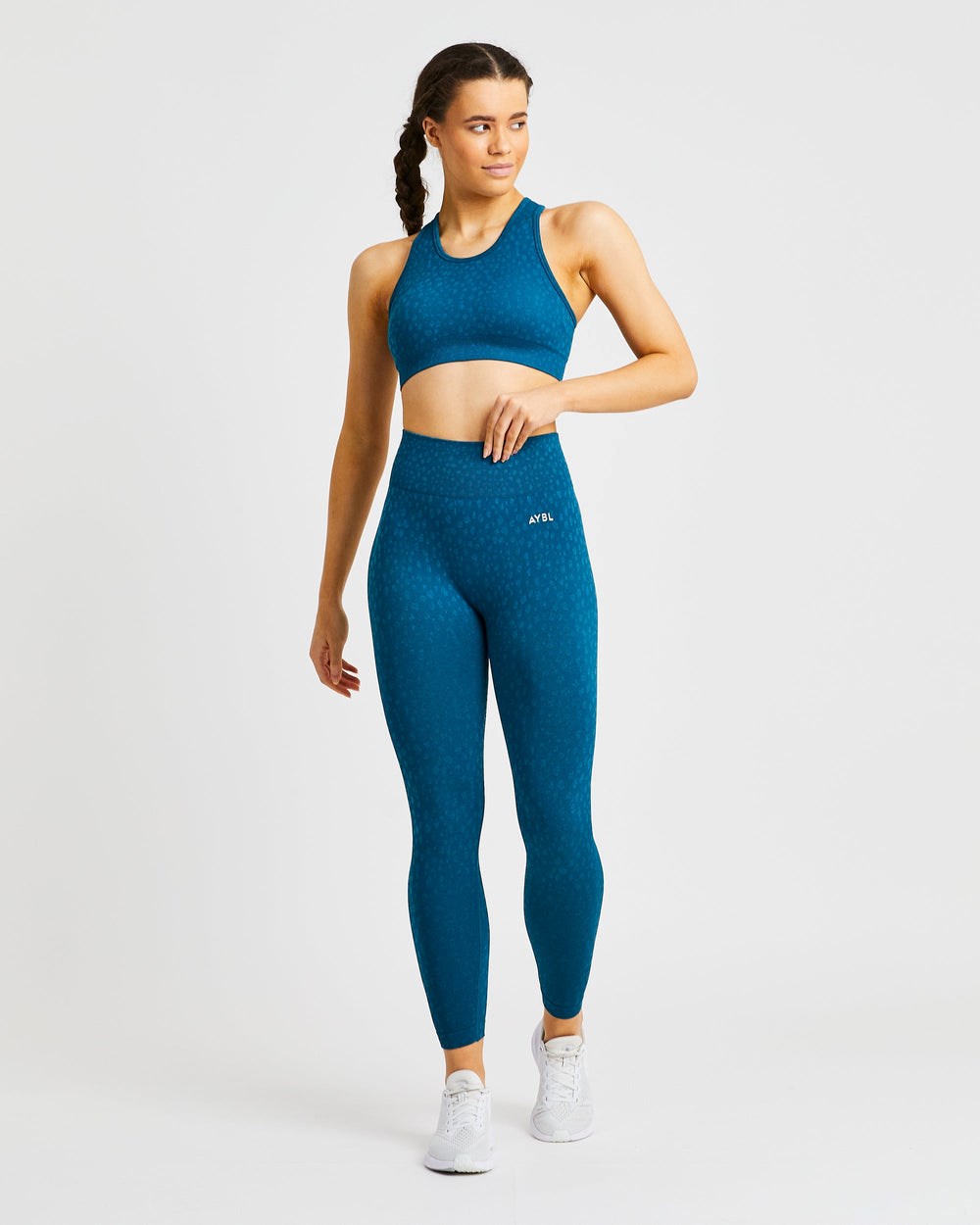 AYBL Evolve Speckle Seamless Leggings Teal | LDOGQ1263