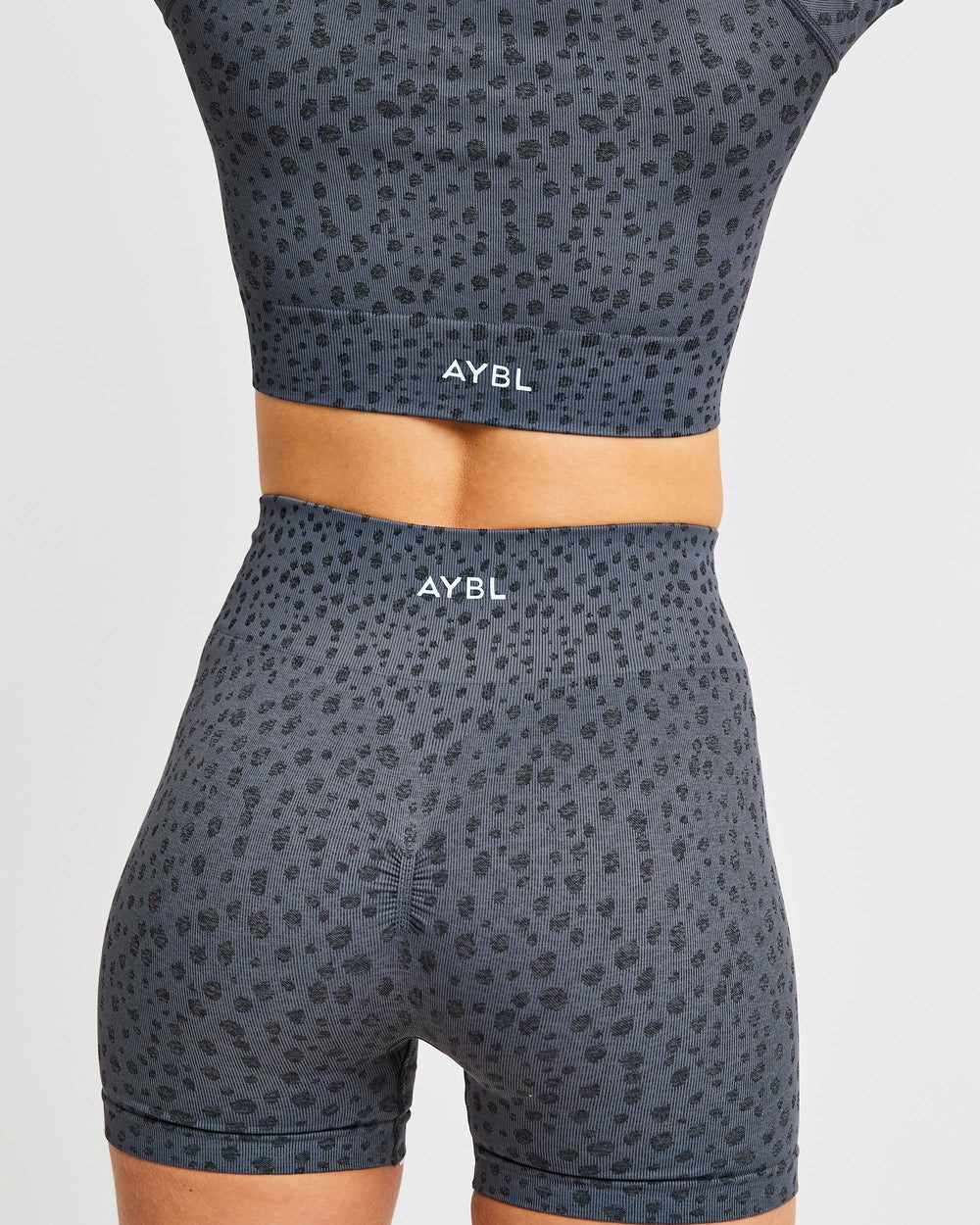 AYBL Evolve Speckle Seamless Shorts Charcoal | CIUMG6182