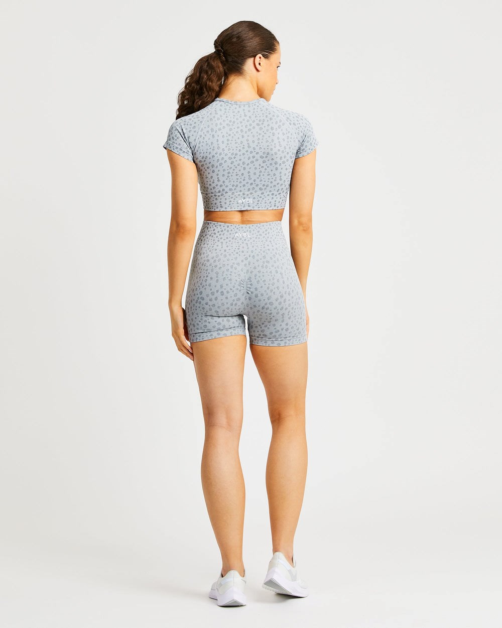 AYBL Evolve Speckle Seamless Shorts Gris Claro | ZNAGV7046