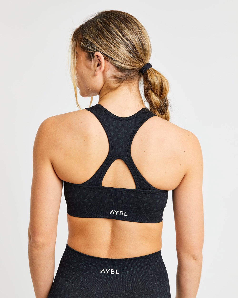 AYBL Evolve Speckle Seamless Sports Bra Negras | UNTVD7402