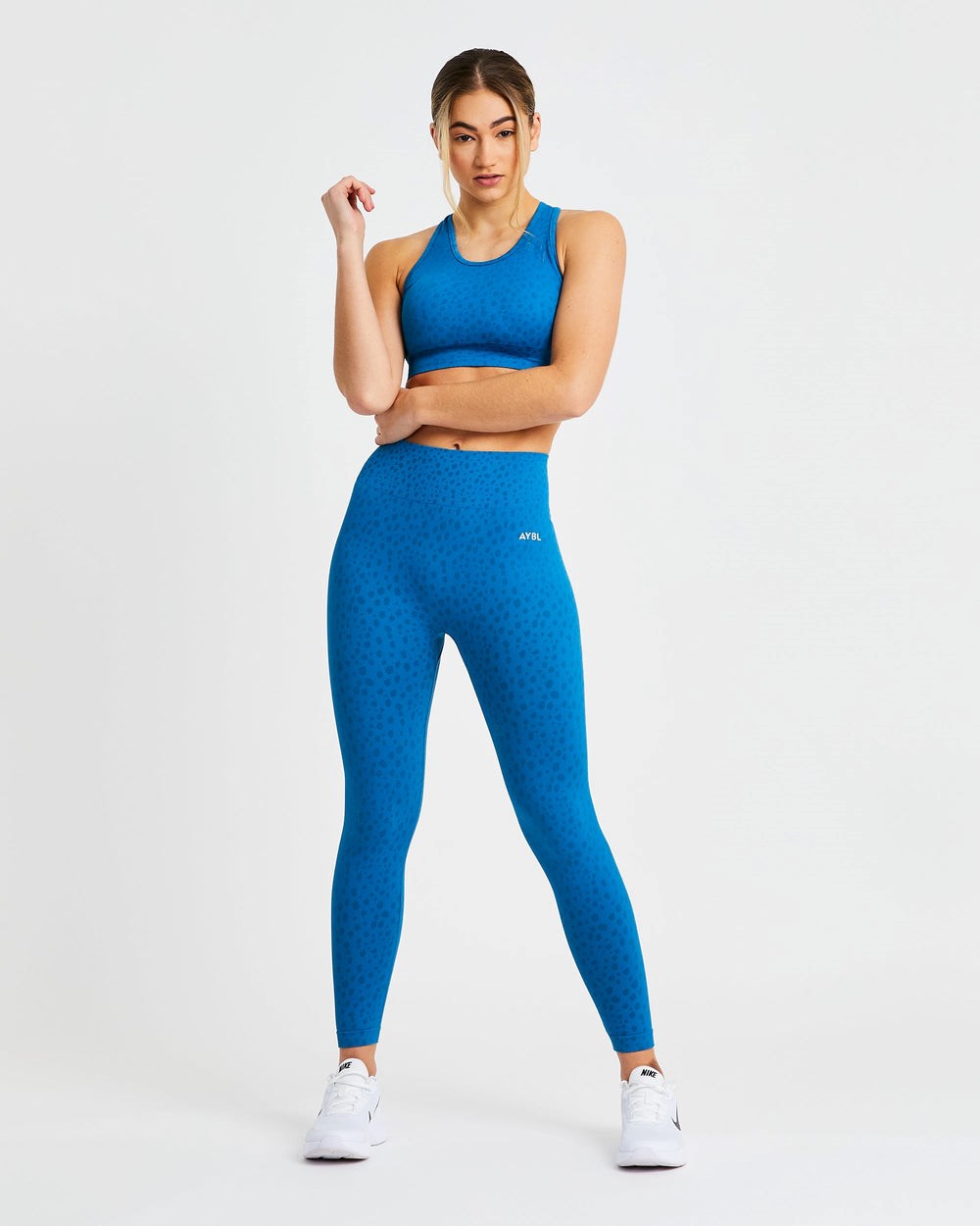 AYBL Evolve Speckle Seamless Sports Bra Azules | XEQKT8196