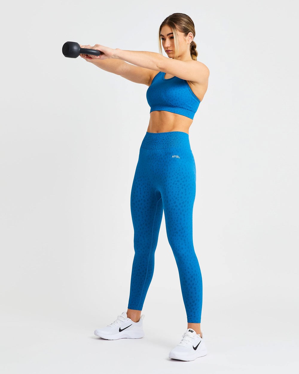 AYBL Evolve Speckle Seamless Sports Bra Azules | XEQKT8196