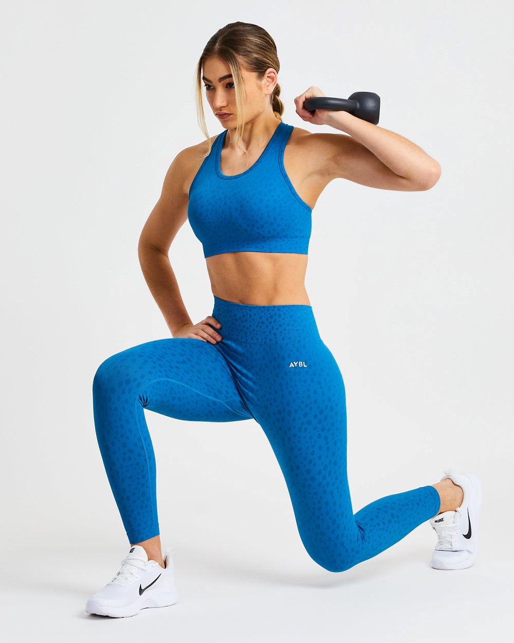 AYBL Evolve Speckle Seamless Sports Bra Azules | XEQKT8196