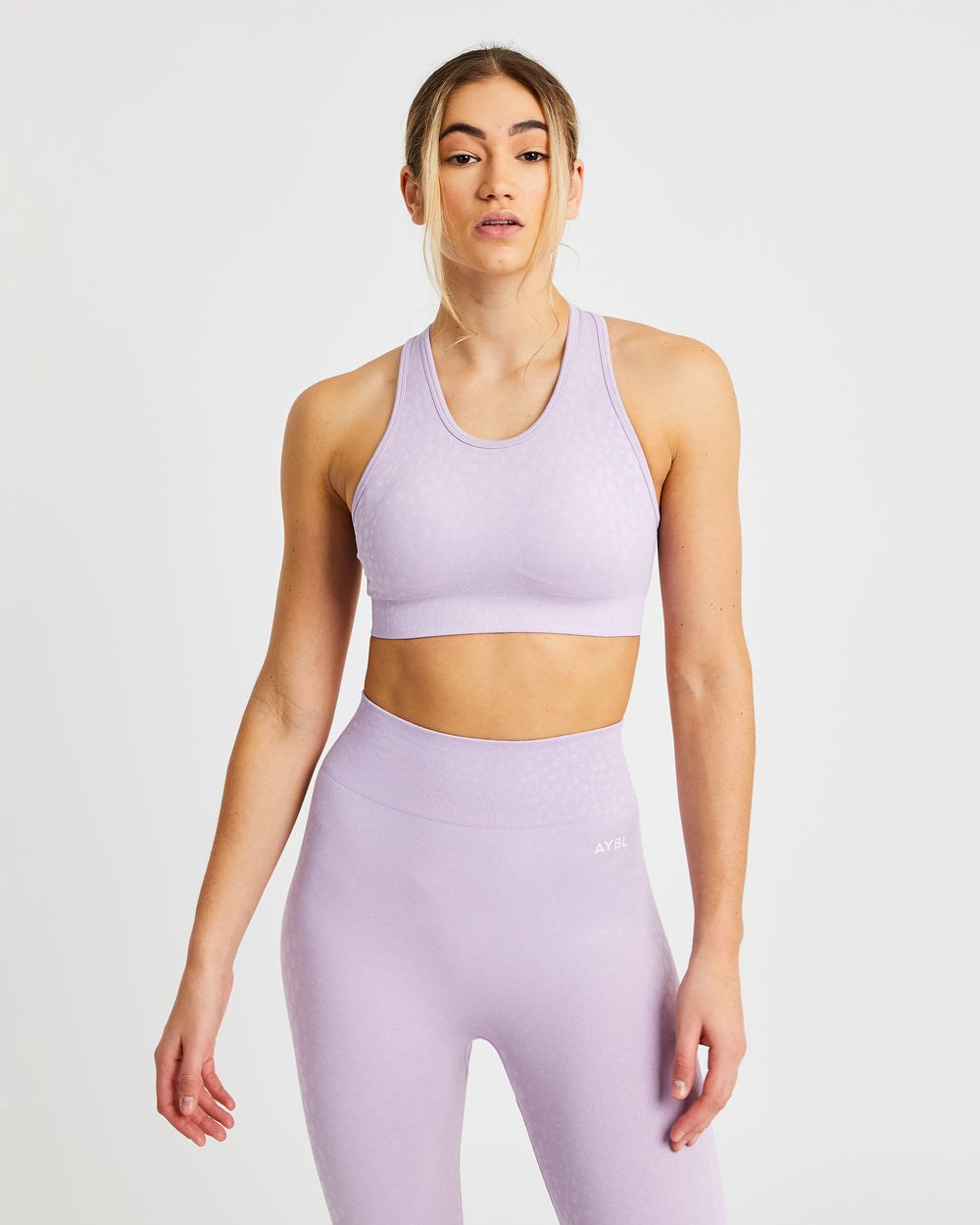 AYBL Evolve Speckle Seamless Sports Bra Lilac | ZKDPT2173