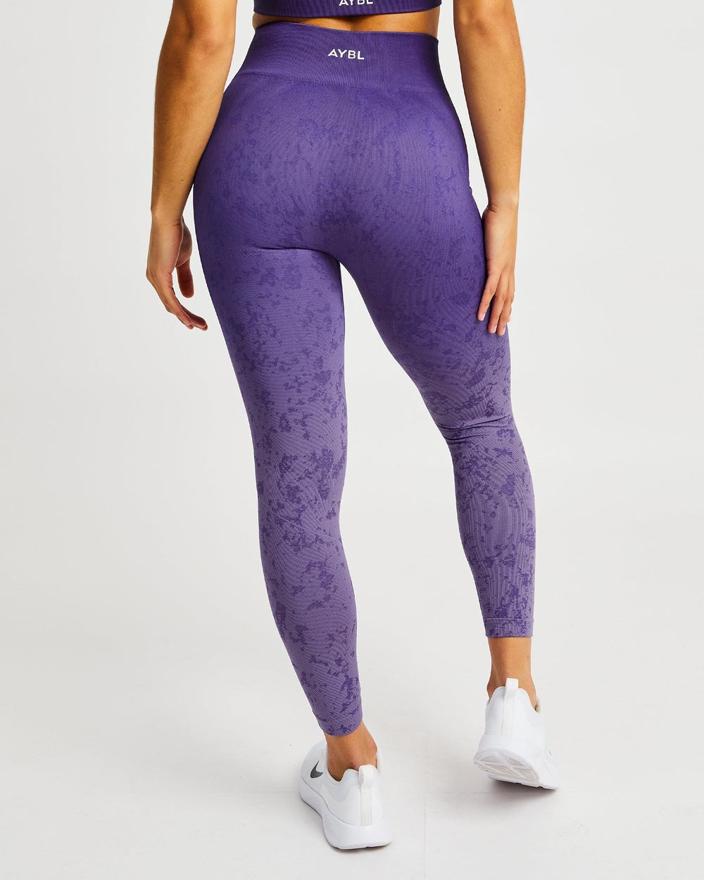 AYBL Flare Seamless Leggings Moradas | QYDZJ2054