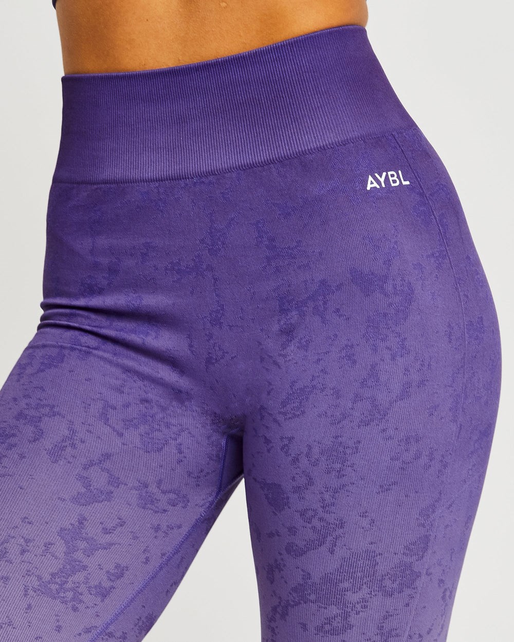 AYBL Flare Seamless Leggings Moradas | QYDZJ2054