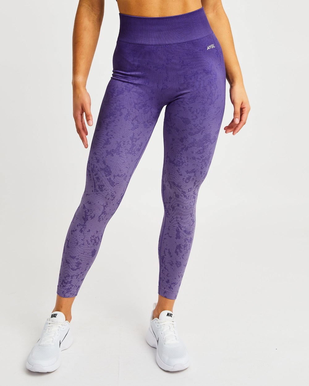 AYBL Flare Seamless Leggings Moradas | QYDZJ2054