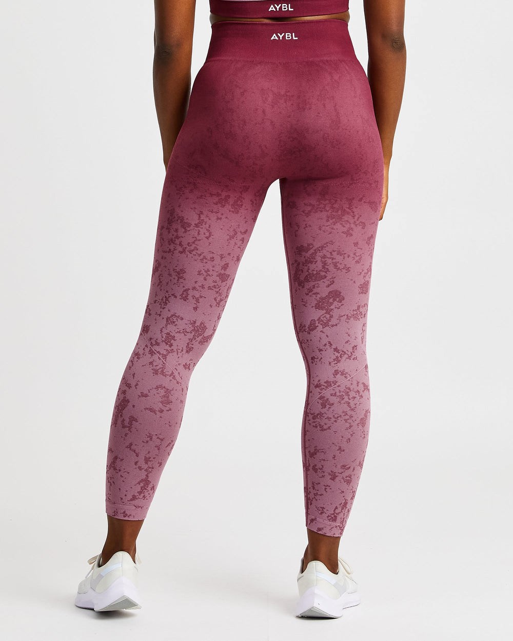 AYBL Flare Seamless Leggings Plum | ESDHY3859