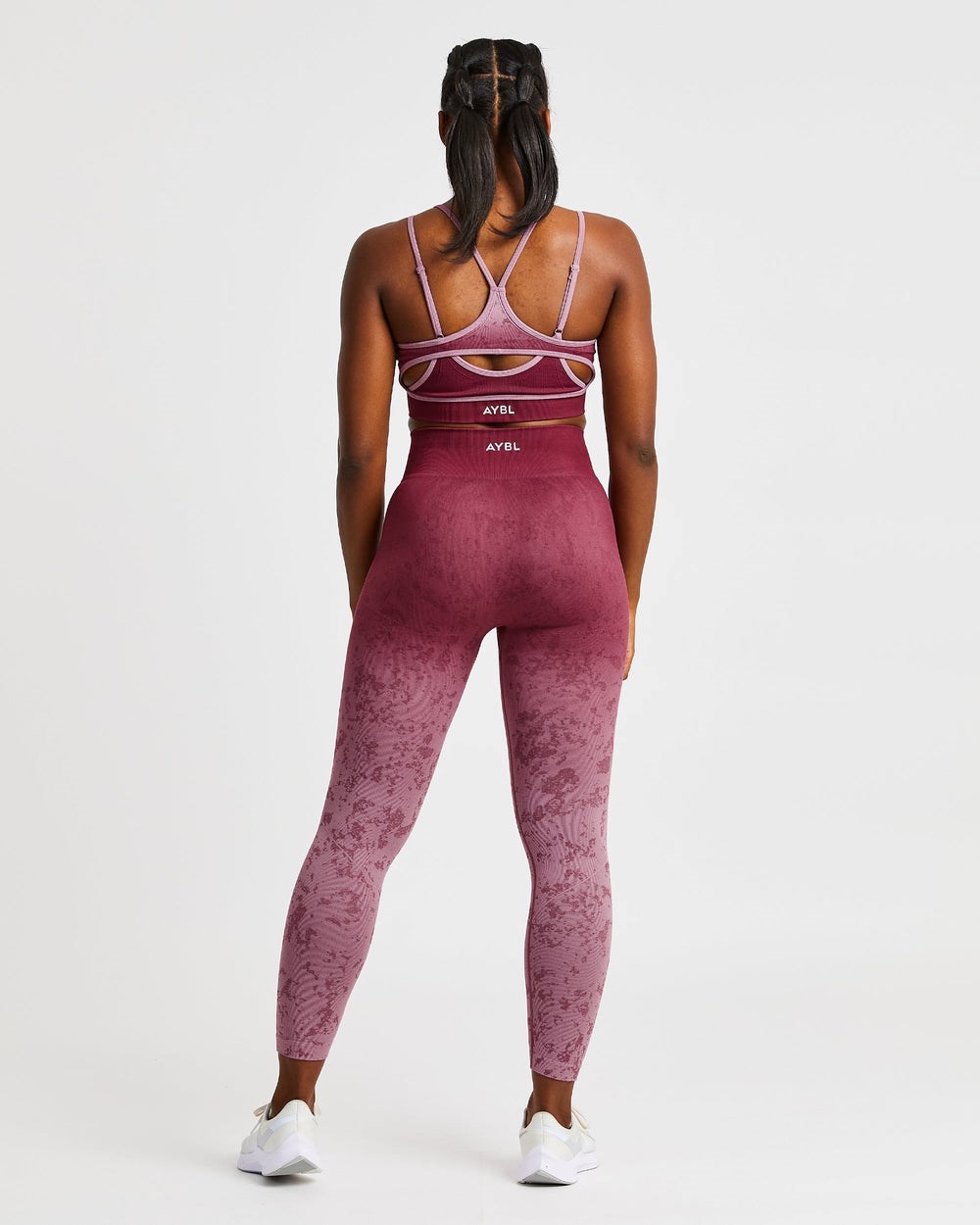 AYBL Flare Seamless Leggings Plum | ESDHY3859