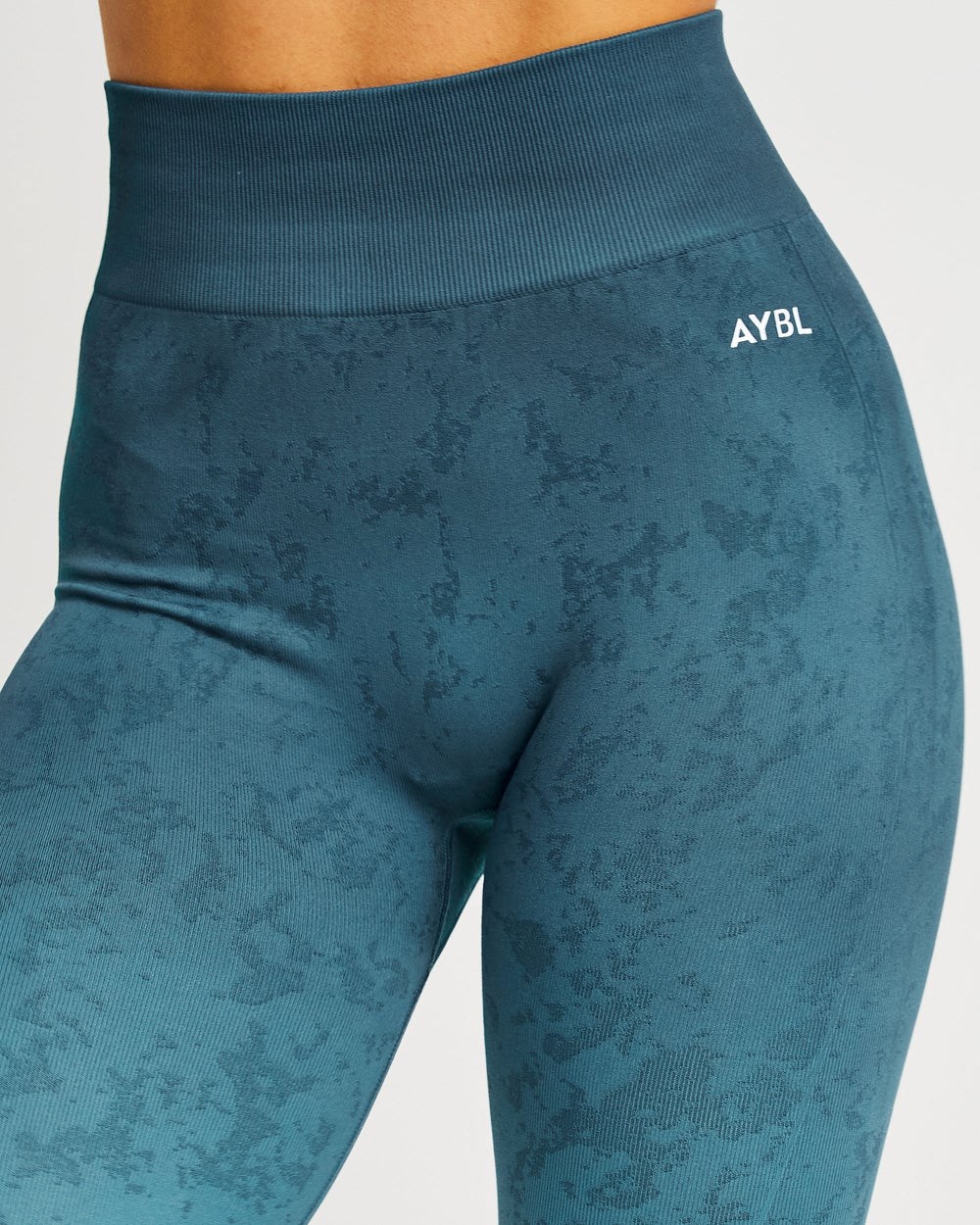 AYBL Flare Seamless Leggings Teal | DJINP2159