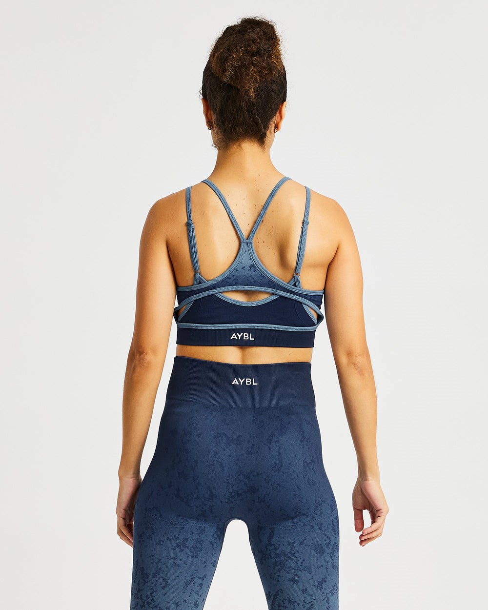 AYBL Flare Seamless Sports Bra Azules | AJVIR3176