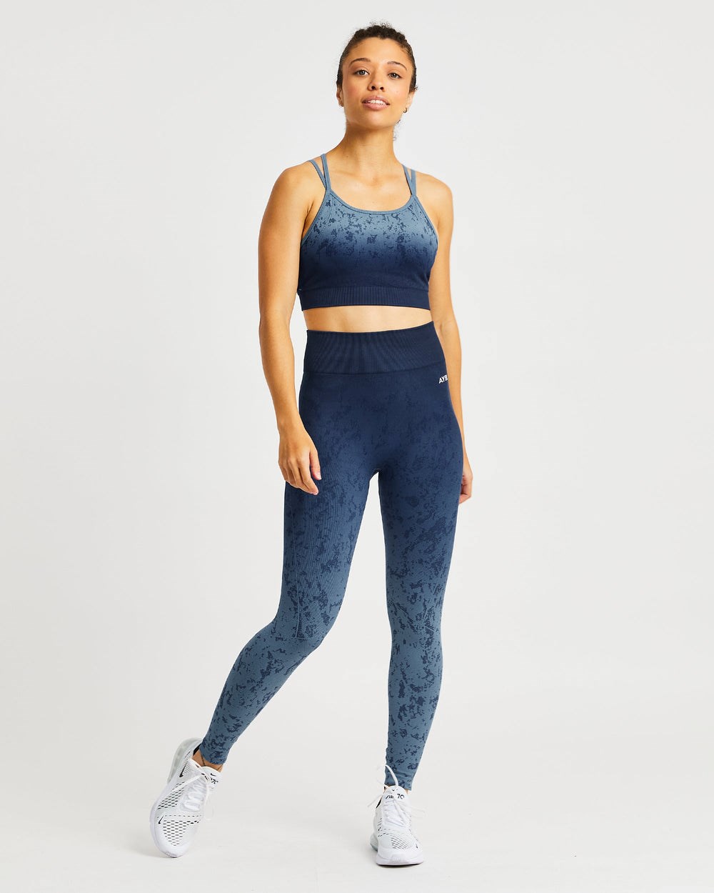 AYBL Flare Seamless Sports Bra Azules | AJVIR3176