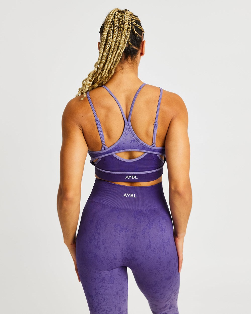 AYBL Flare Seamless Sports Bra Moradas | BGDNO1407