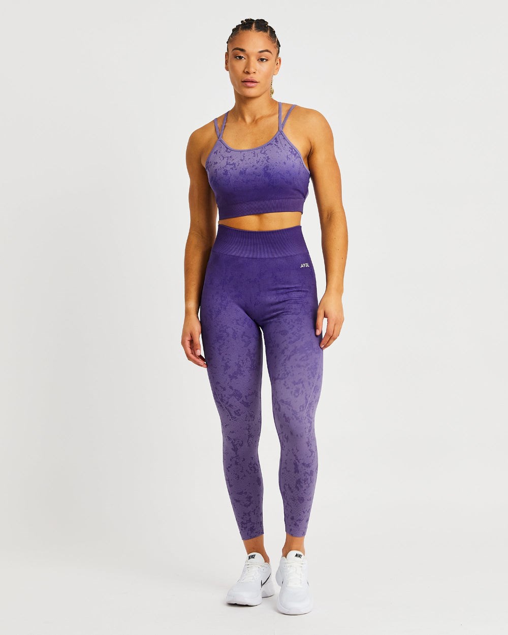 AYBL Flare Seamless Sports Bra Moradas | BGDNO1407