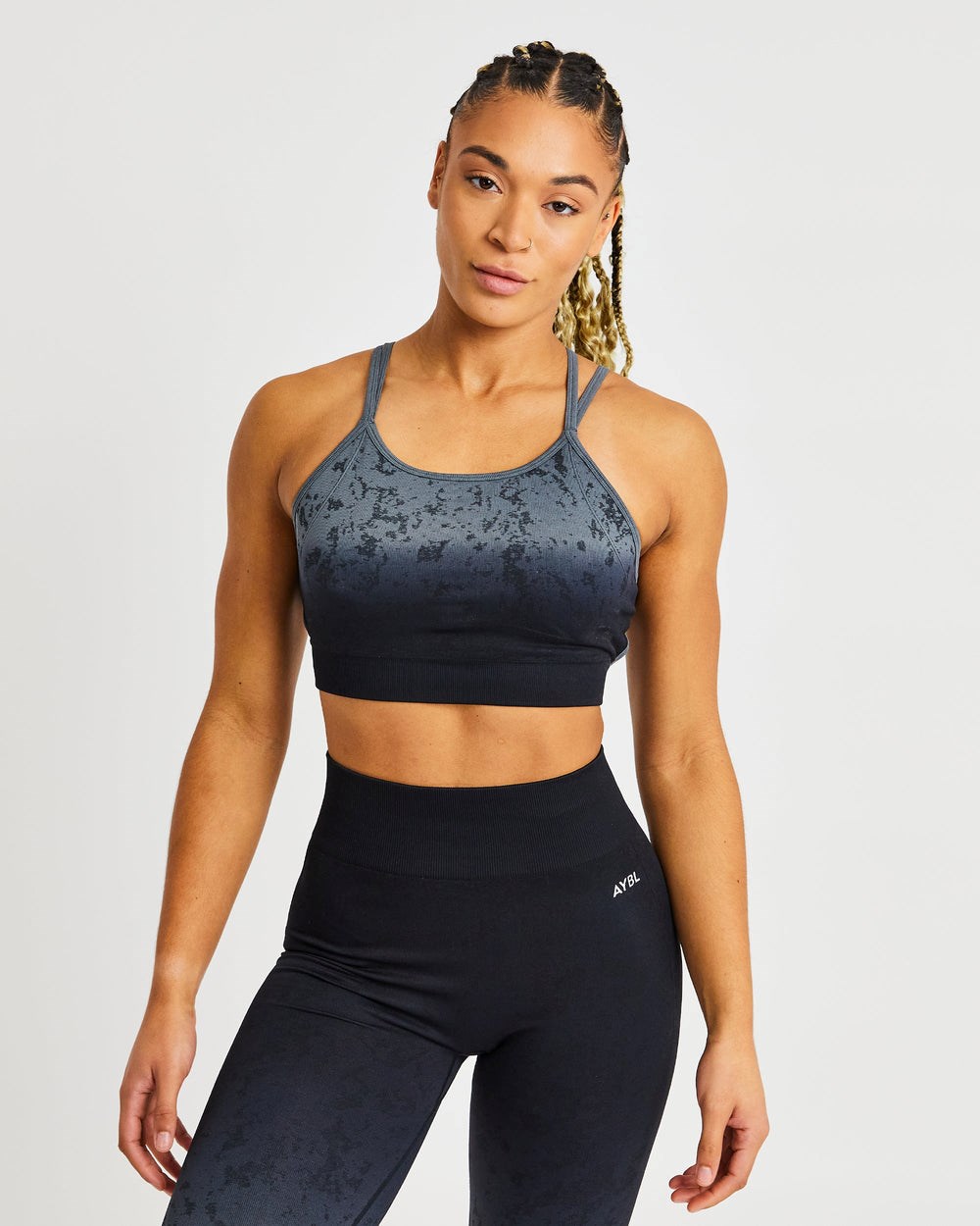 AYBL Flare Seamless Sports Bra Negras | PMKLJ5697