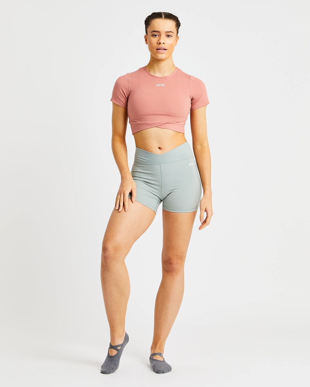 AYBL Flow Crop Top Rosas | FJASR5987