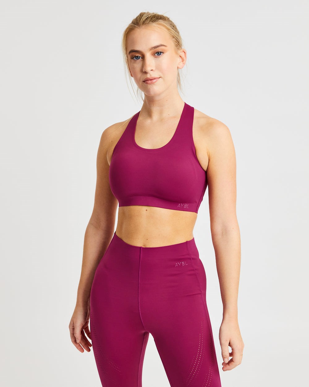 AYBL Fusion Sports Bra Berry Wine | PDZRY9350