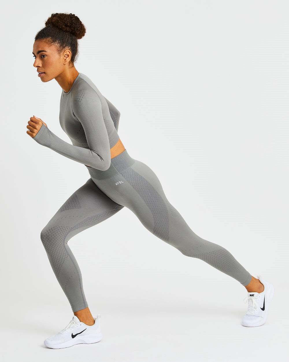 AYBL Ignite Seamless Leggings Gris | OBPGR6793