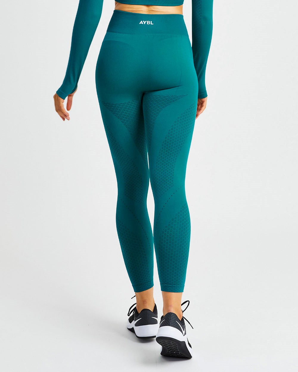 AYBL Ignite Seamless Leggings Hyper Teal | UPMWK0128