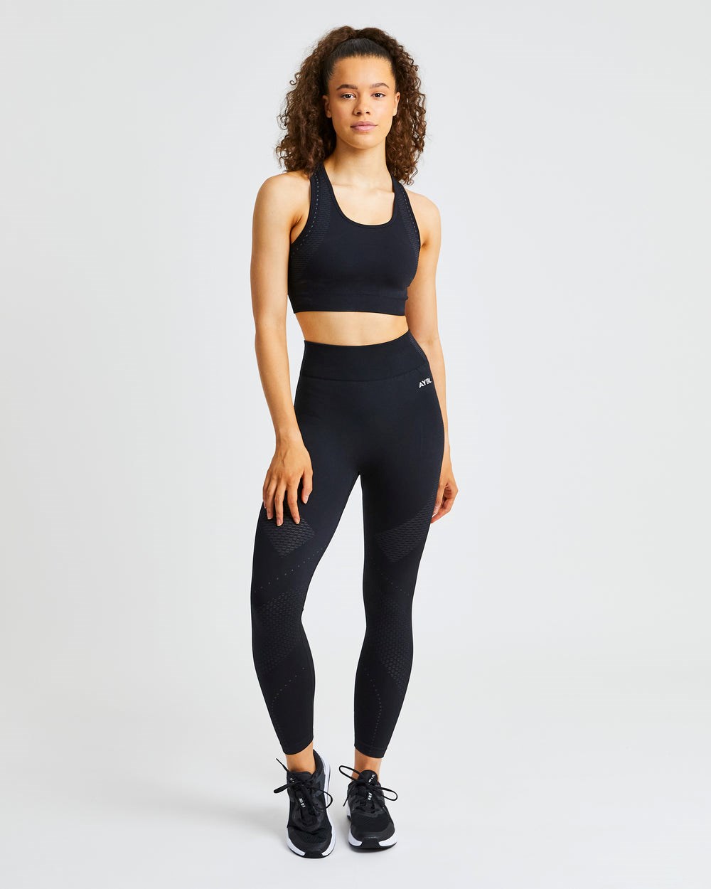 AYBL Ignite Seamless Leggings Negras | HVRES3927