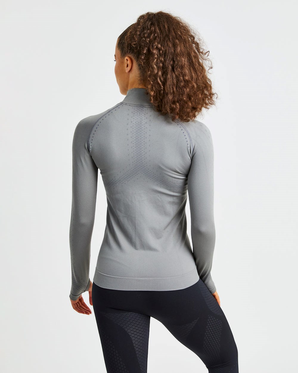 AYBL Ignite Seamless Zip Jacket Gris | VYQBL8754