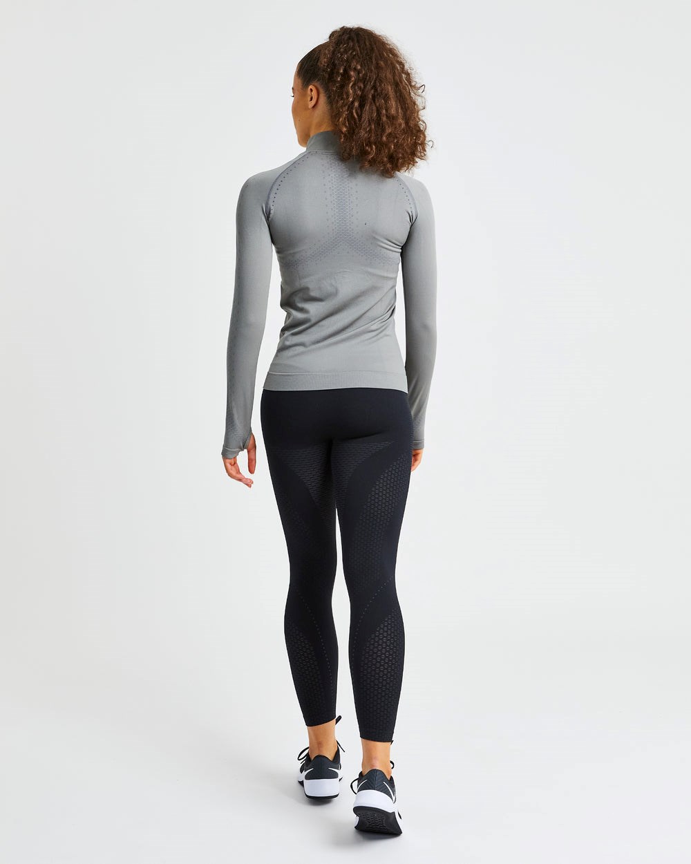 AYBL Ignite Seamless Zip Jacket Gris | VYQBL8754