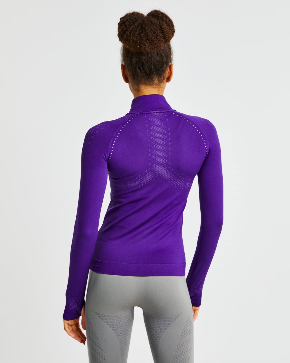 AYBL Ignite Seamless Zip Jacket Moradas | ZETOP7098