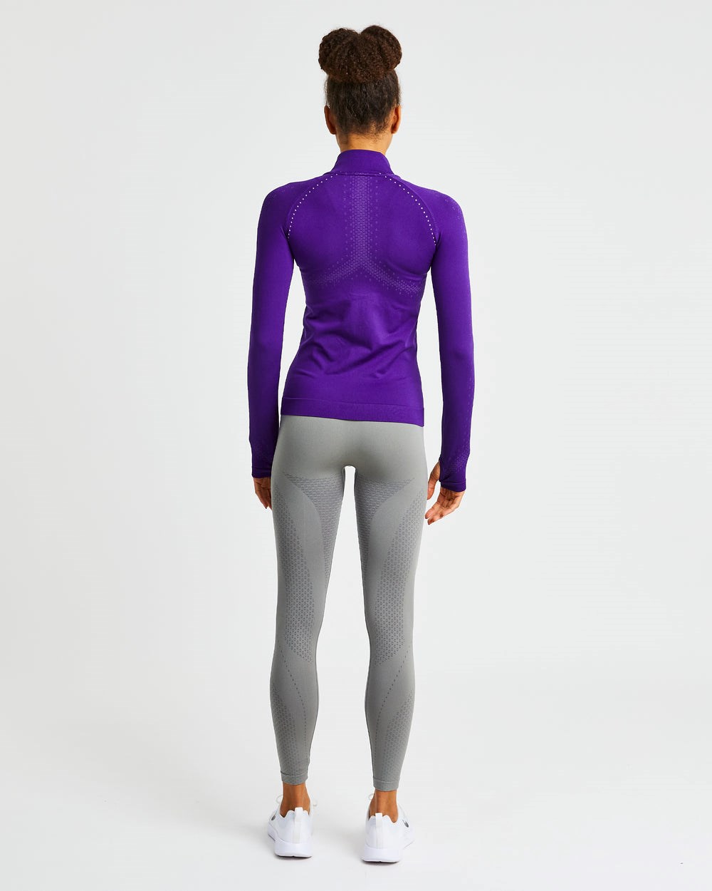 AYBL Ignite Seamless Zip Jacket Moradas | ZETOP7098