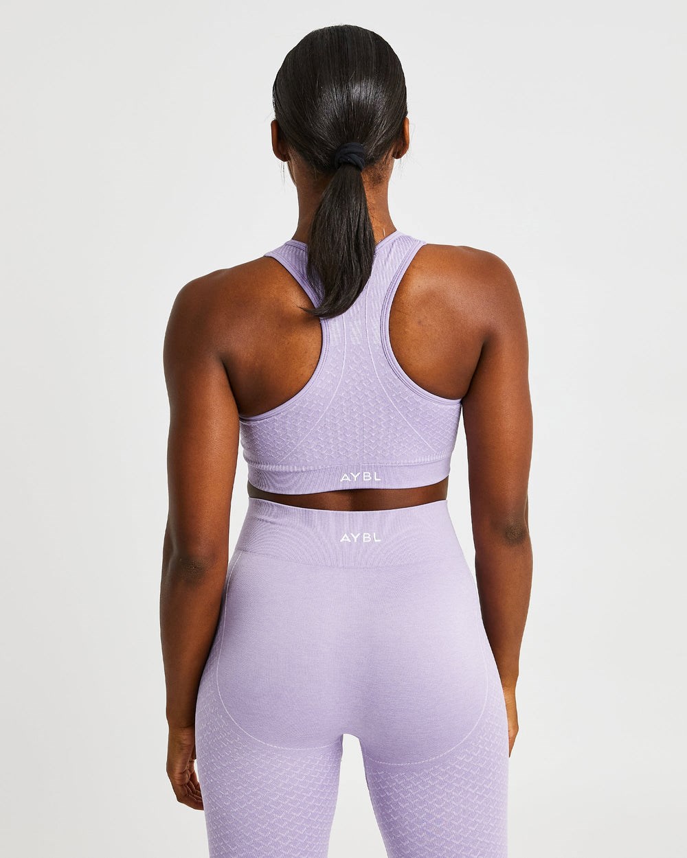 AYBL Impact Seamless Sports Bra Lilac | PMFCN7091