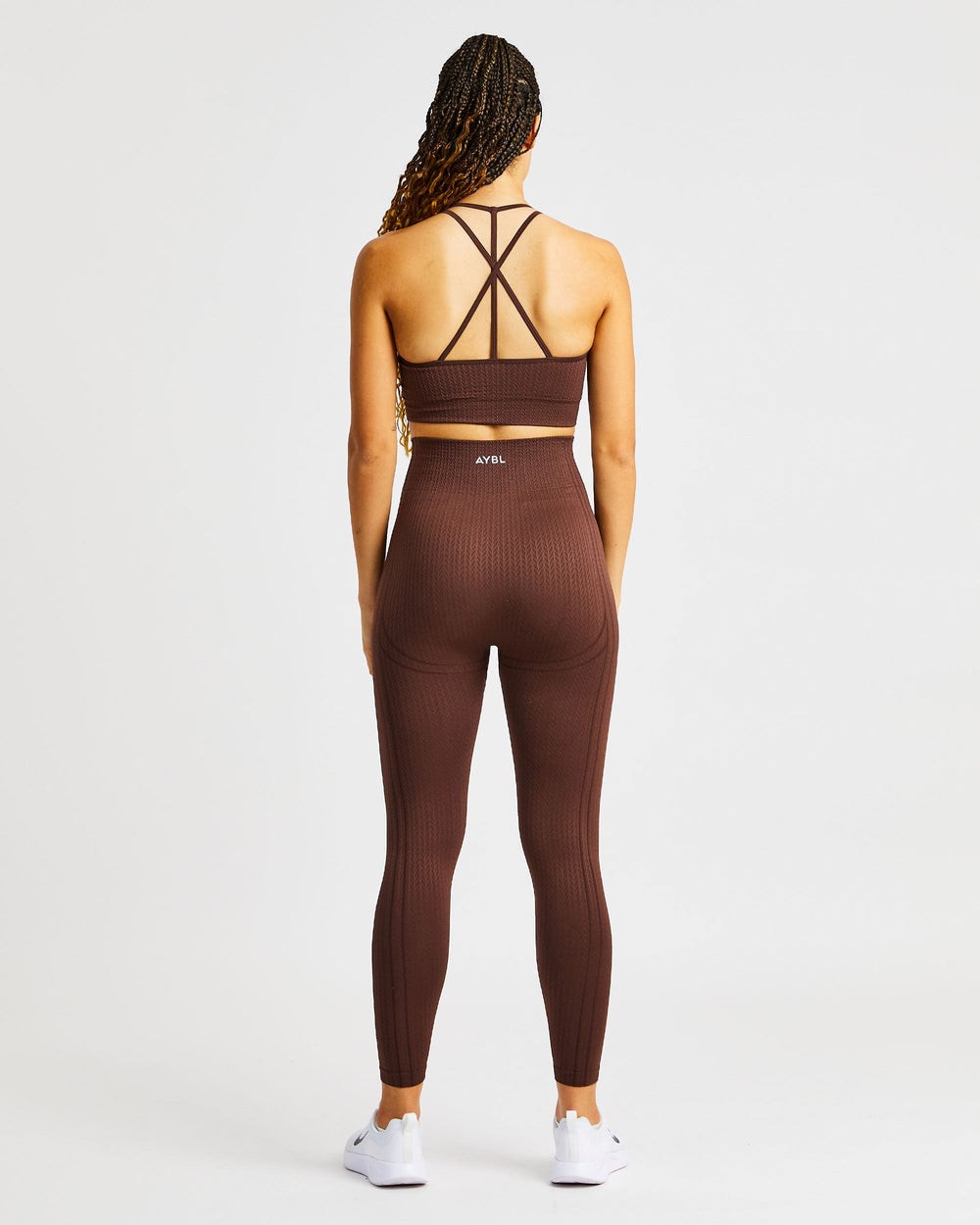 AYBL Luxe Seamless Crop Tank Top Marrones | IESQM3715