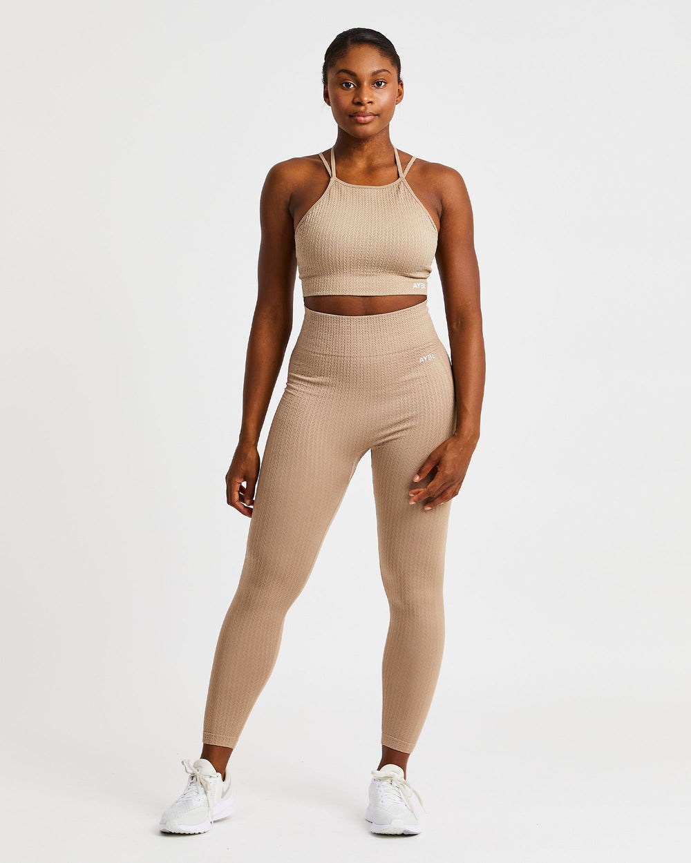 AYBL Luxe Seamless Crop Tank Top Mocha | CFZSW9246