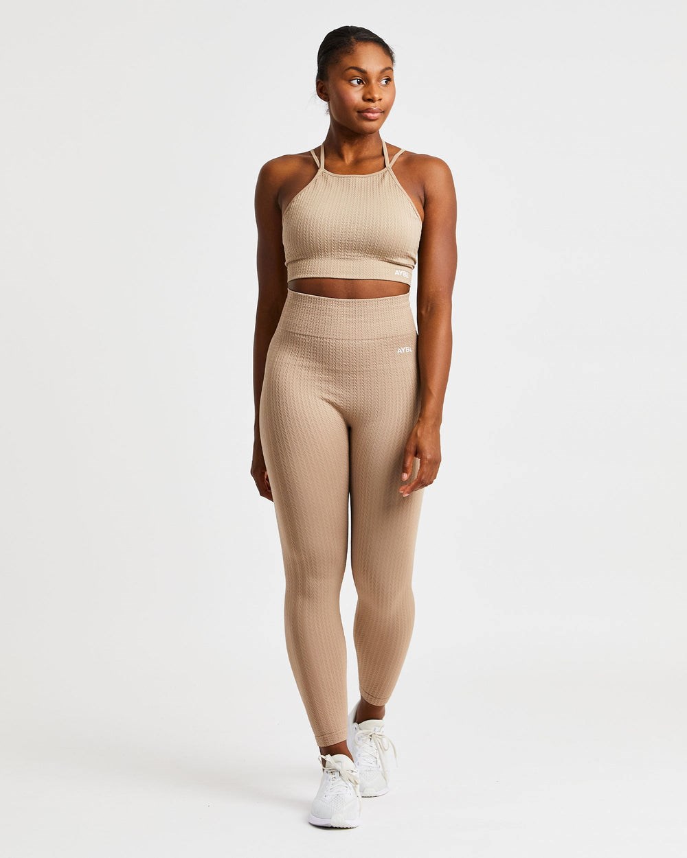 AYBL Luxe Seamless Crop Tank Top Mocha | CFZSW9246