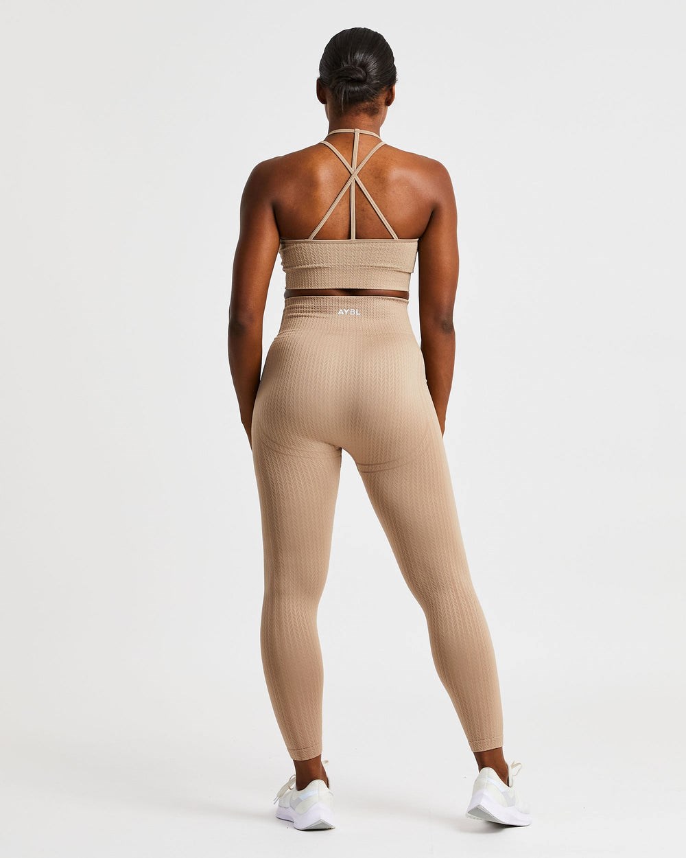 AYBL Luxe Seamless Crop Tank Top Mocha | JHNGM2143