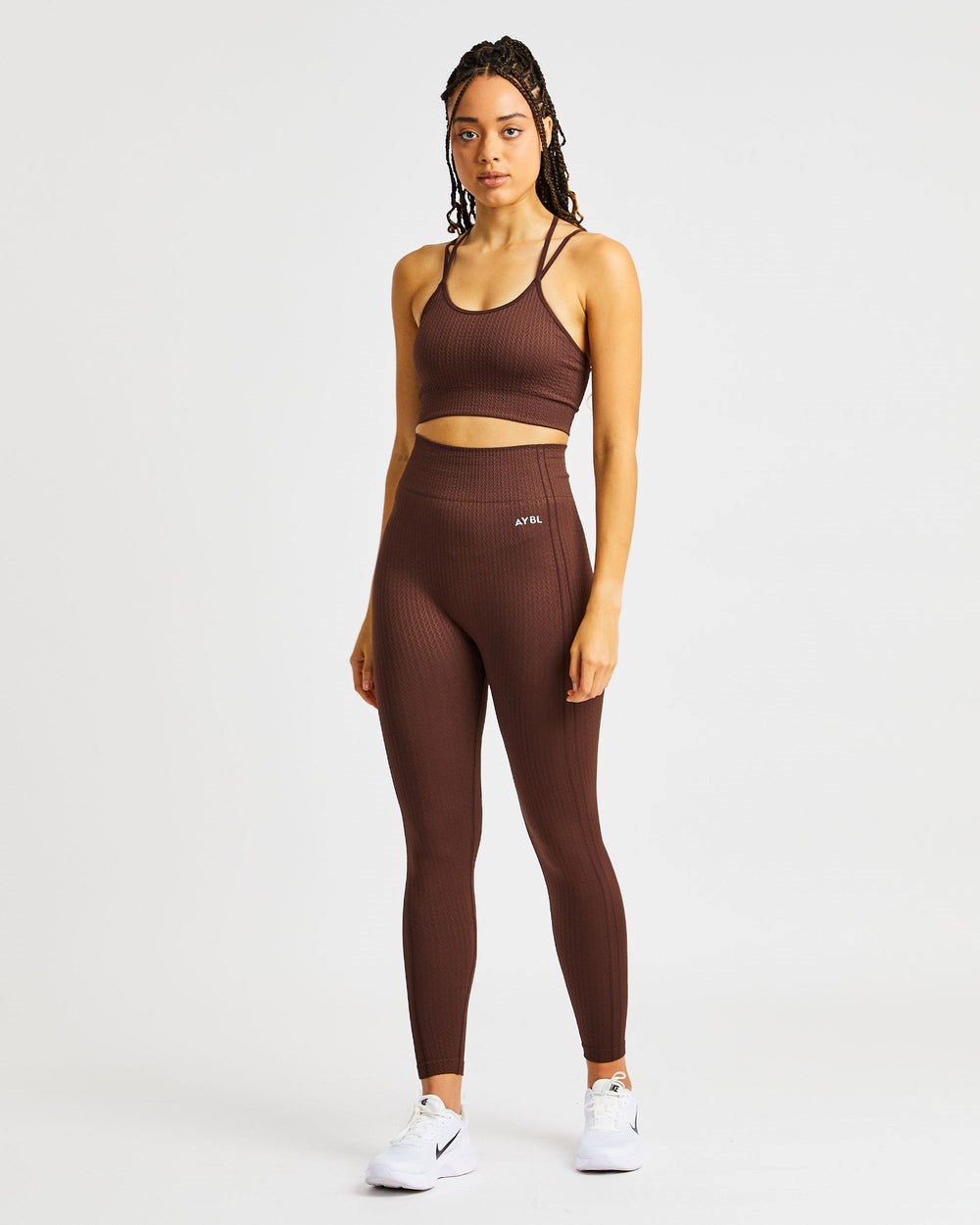 AYBL Luxe Seamless Leggings Marrones | IVRKH9317