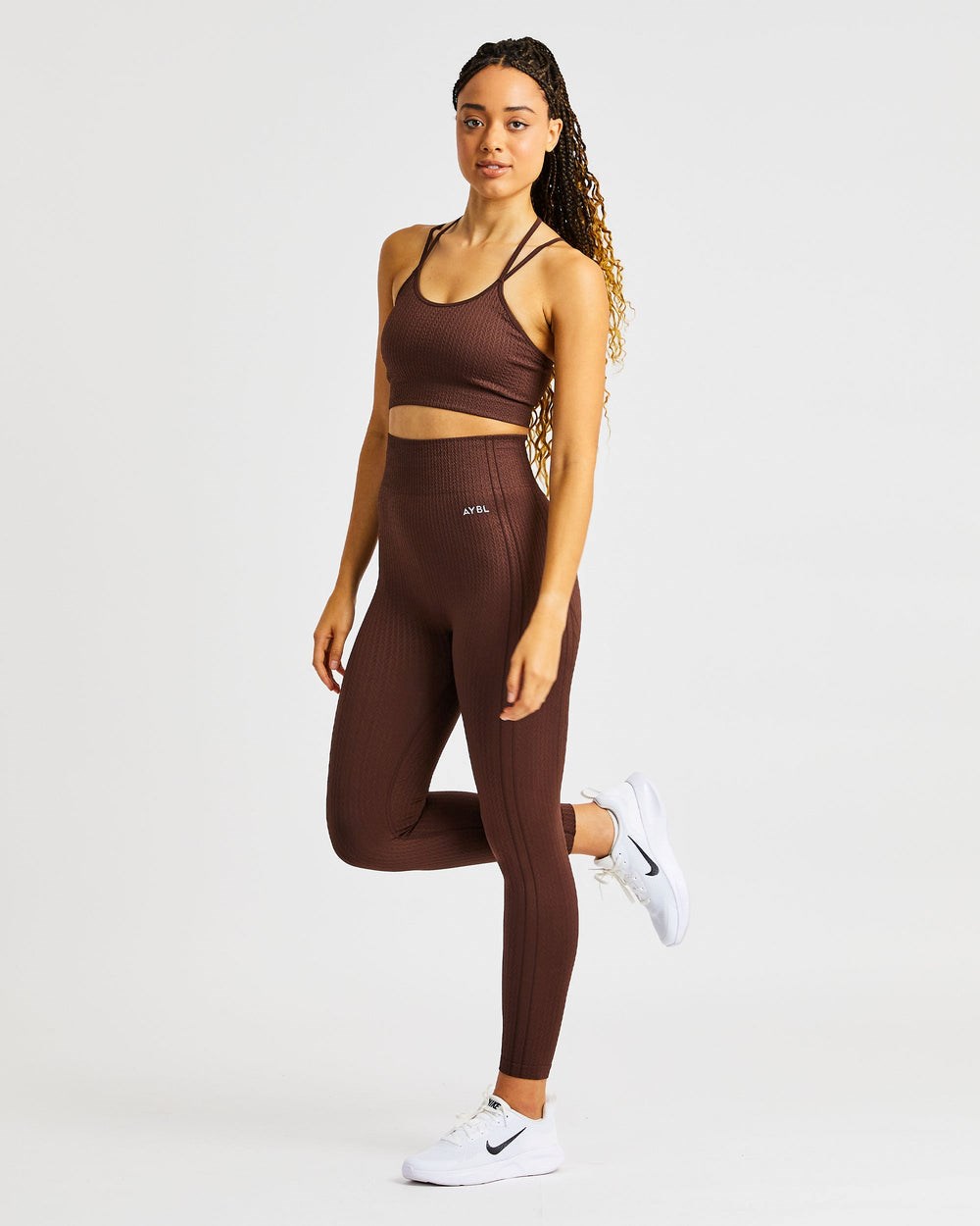 AYBL Luxe Seamless Leggings Marrones | IVRKH9317