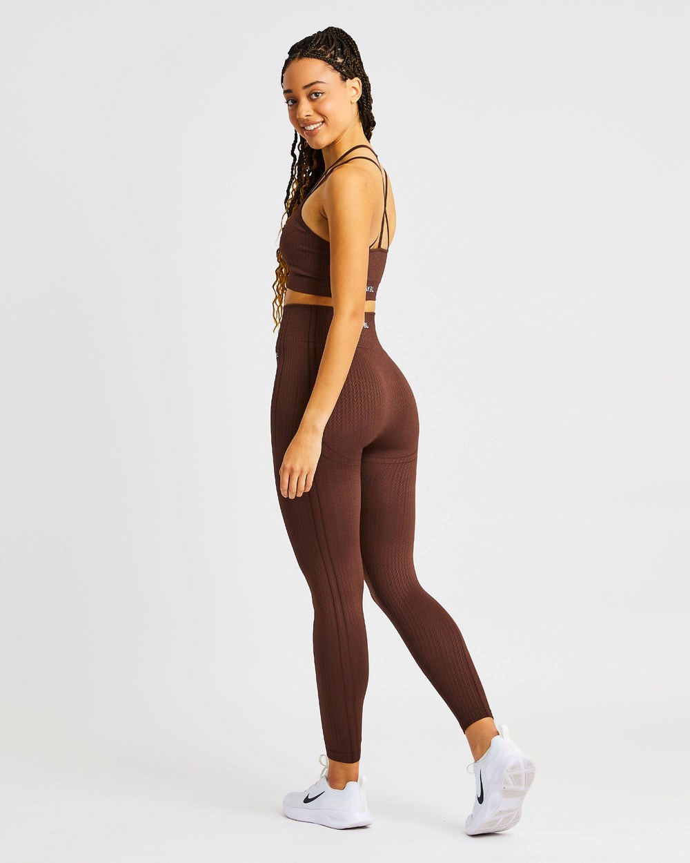 AYBL Luxe Seamless Leggings Marrones | IVRKH9317