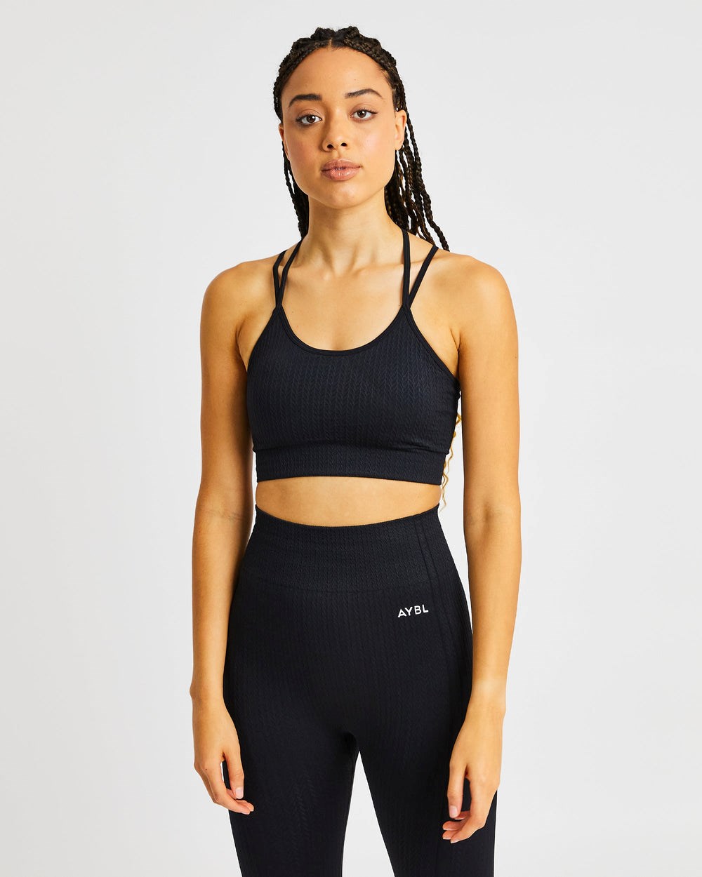 AYBL Luxe Seamless Sports Bra Negras | EGBWP8620