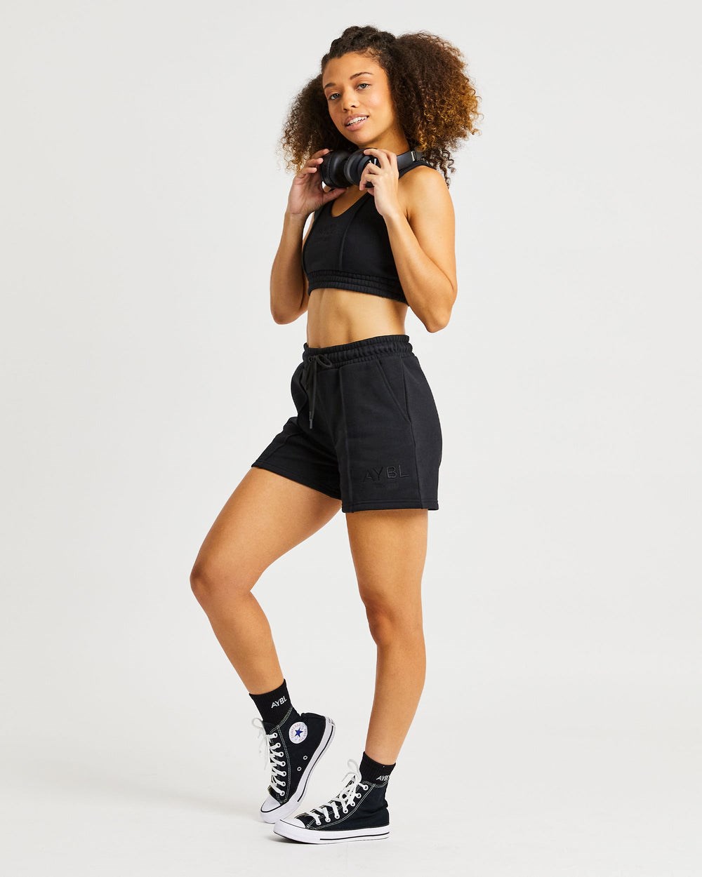 AYBL Luxe Shorts Negras | PXJFA2916