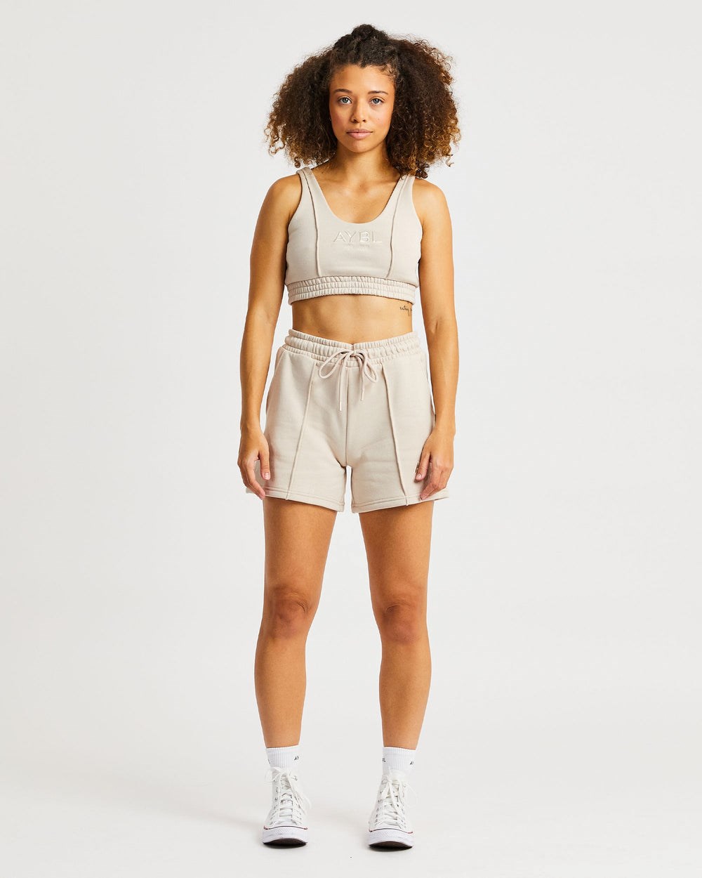 AYBL Luxe Shorts Sand | PMCVX8142