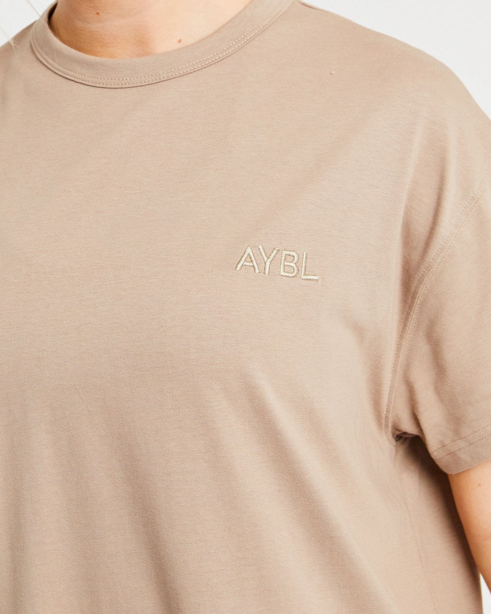 AYBL Luxe T Shirt Mocha | XRFUK3912