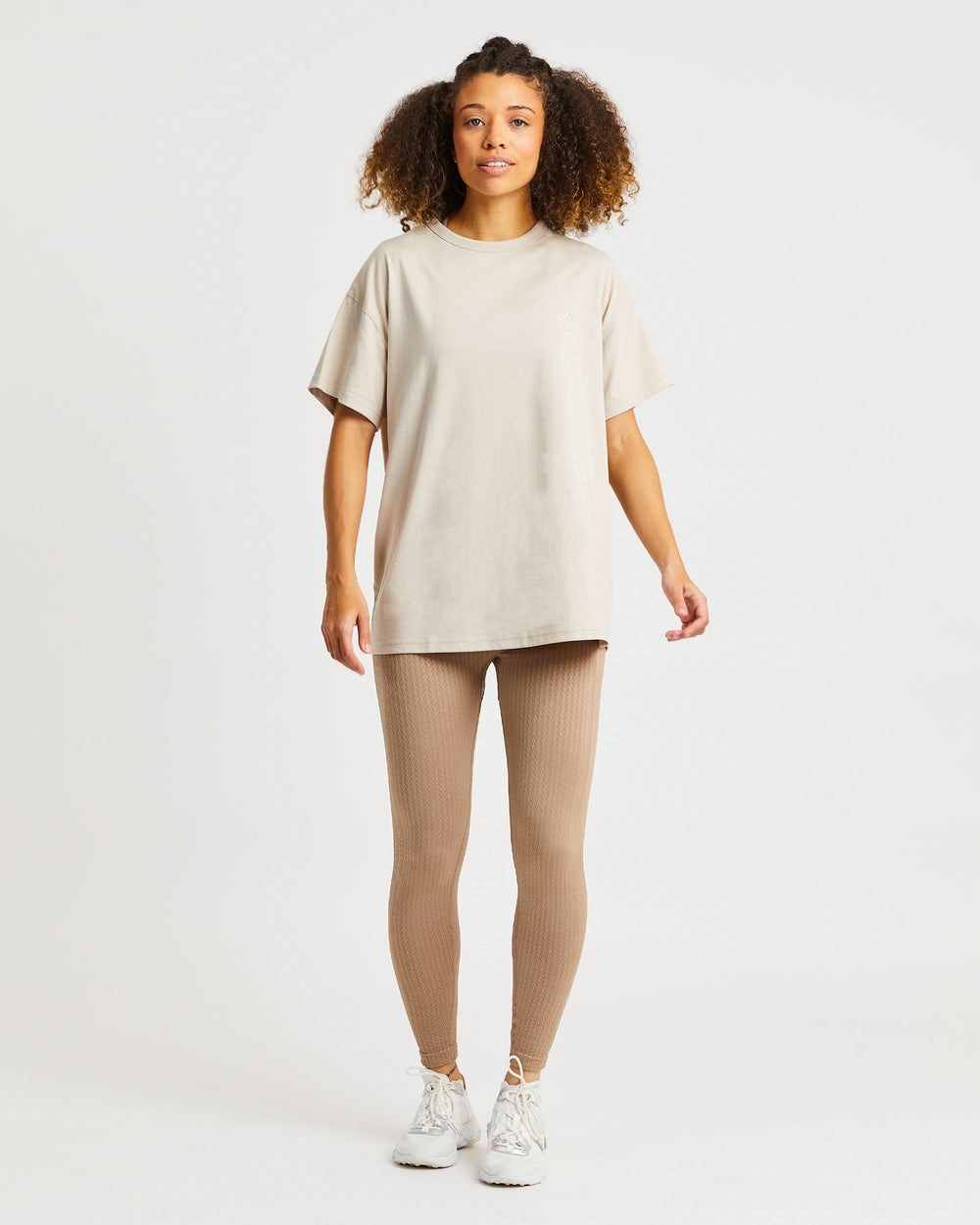 AYBL Luxe T Shirt Sand | WFXGY5419