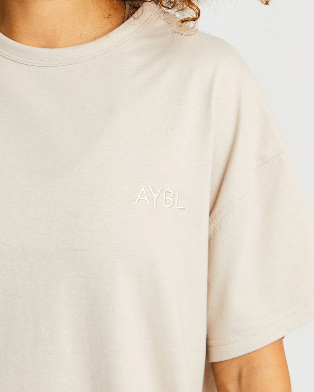 AYBL Luxe T Shirt Sand | WFXGY5419