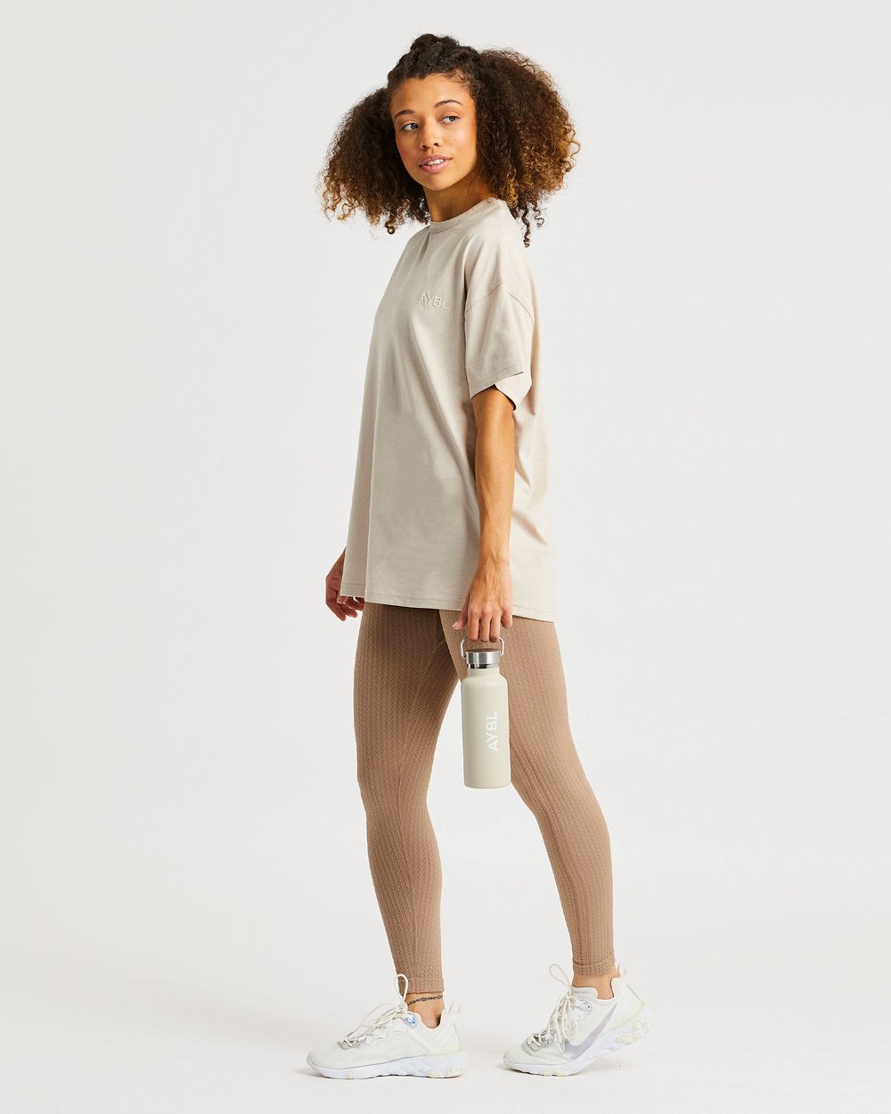 AYBL Luxe T Shirt Sand | WFXGY5419