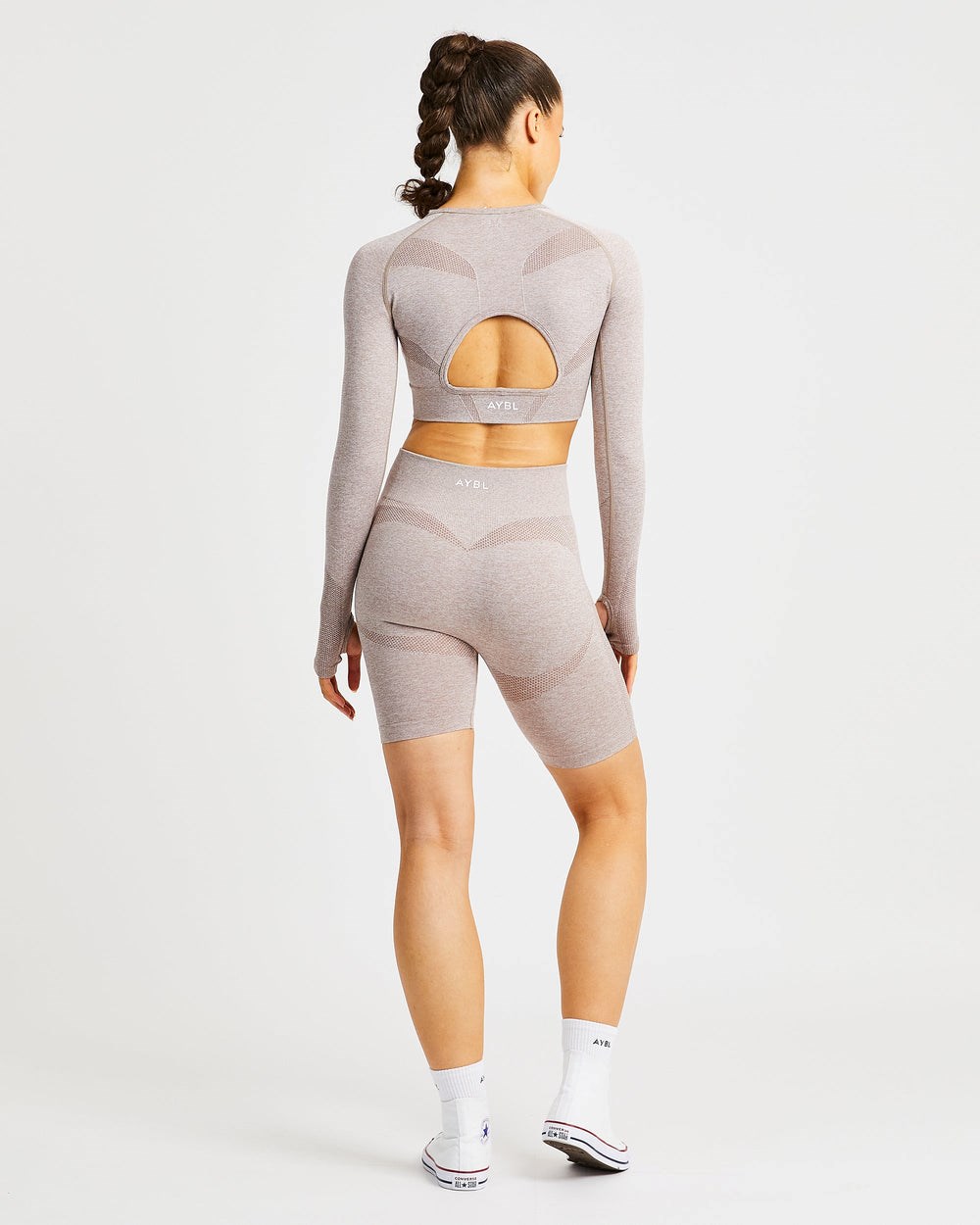 AYBL Motion Seamless Cycling Shorts Beige | IKYPF7689