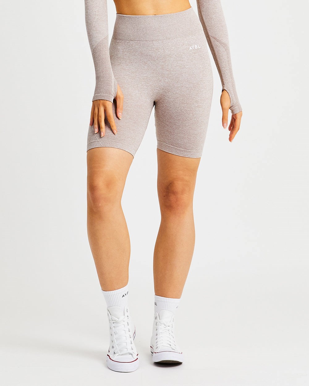 AYBL Motion Seamless Cycling Shorts Beige | IKYPF7689