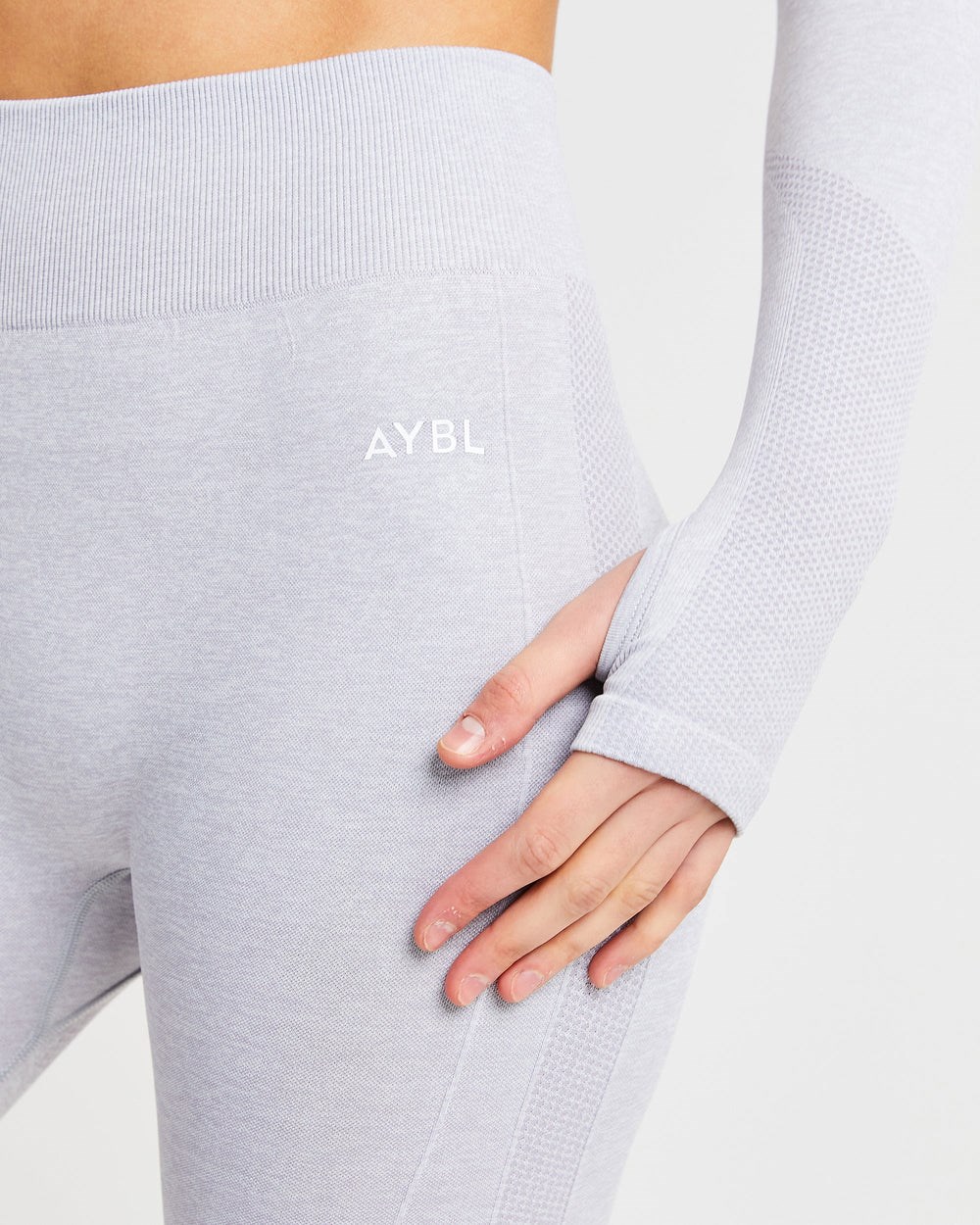 AYBL Motion Seamless Cycling Shorts Gris Claro | XDGZW5410