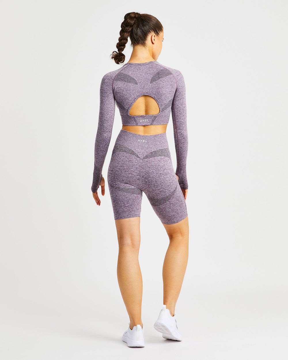 AYBL Motion Seamless Cycling Shorts Moradas | YGPWT3614