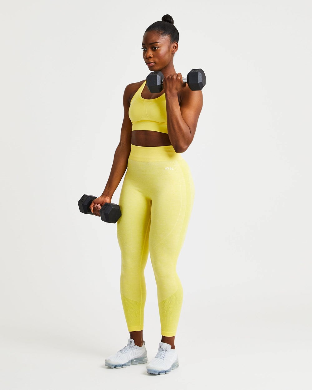 AYBL Motion Seamless Leggings Amarillo | HXRPV4985