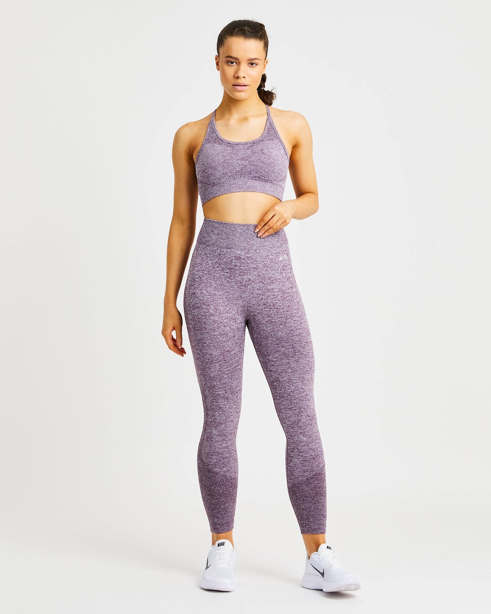 AYBL Motion Seamless Leggings Moradas | SLXAC7342